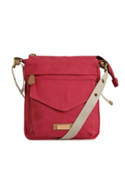 Weird Fish Norton Washed Canvas Cross Body Bag - Mulberry