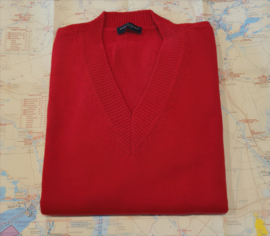 North Sails V Neck 7GG Knitwear - Red