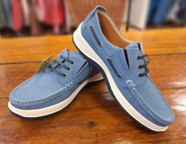 Sommerset Somerton Leather Boat Shoe Slip in / Instapper - Jeans
