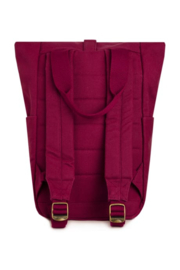 Weird Fish Pottern Washed Canvas Backpack - Mulberry