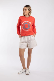 Weird Fish Jardin Cotton Twill Shorts - Natural