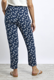 Weird Fish Tinto Eco Viscose Printed Trousers - Night Blue