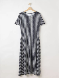 Holebrook Ellen Capsleeve Dress - Navy/Off White