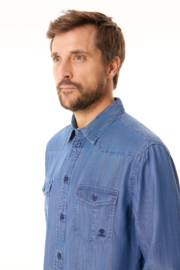 Mousqueton Tariec Uni Hemd - Denim