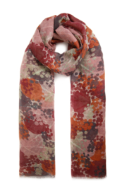 Weird Fish Alverton Eco Printed Scarf - Dusty Rose