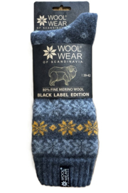 Woolwear Noorse sokken extra fijne 80% merinowol - Anthracite