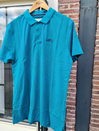 Weird Fish Miles Pique Polo Shirt - Peacock Blue