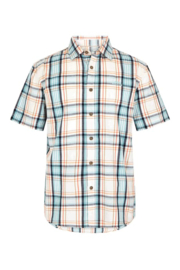 Weird Fish Judd Short Sleeve Check Shirt - Ecru