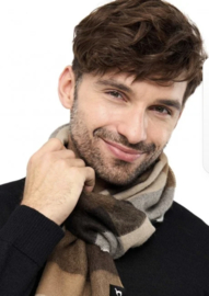 Apu Kuntur Amigo Karo Royal Alpaca Sjaal - mokka/beige