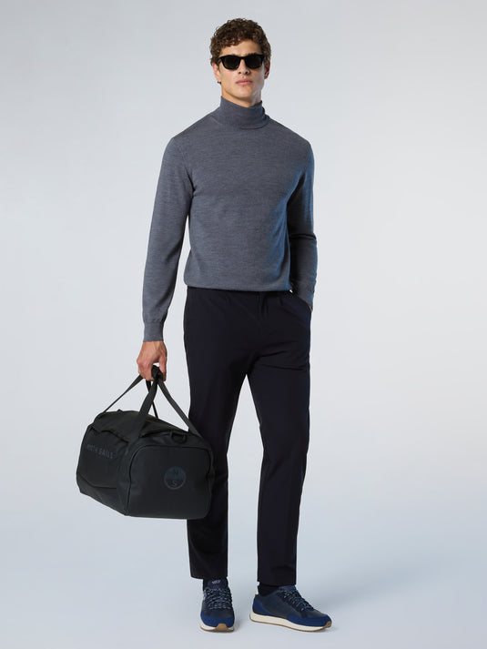North Sails Turtle Neck 12gg Knitwear - Medium Grey Melange
