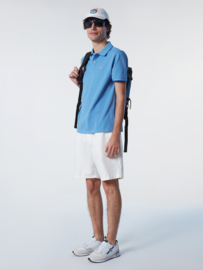 North Sails SS Polo with Graphic - Cornflower Blue