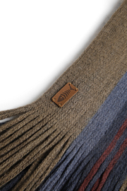 Weird Fish HARTFORD Eco Stripe Scarf - Bronze