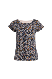 Weird Fish Paw Paw Organic Printed Jersey Tee - Dark Navy