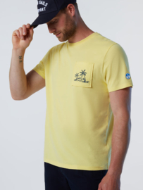 North Sails T Shirt Short Sleeve w/Pocket - Limelight