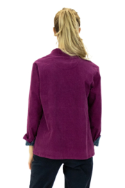 Mousqueton RODALIA  corduroy blouse - Prune AW22