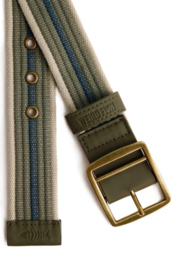 Weird Fish Marsh Woven Belt - Dark Olive