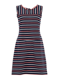 Weird Fish - Organic Stripe Jersey Dress - Risso - Navy Blue - SS21