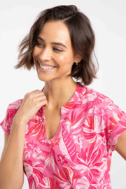 Weird Fish Suffolks Organic Cotton Printed Jersey Dress - Hot Pink