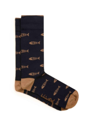 Weird Fish RONAN Eco Branded Socks 3 Pack - Navy