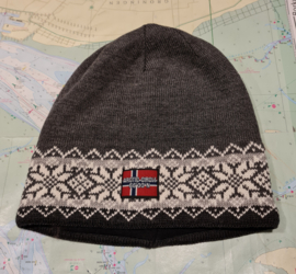 Arctic Circle Odin Beanie - Dark Grey / Light Blue / White /Dark Blue