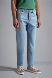 Paul & Shark Yellow Rivet Organic Stretch Denim Jeans - light blue