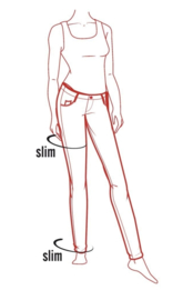 Timezone Slim EnyaTZ Womanshape Jeans - Night Blue Wash