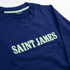 Saint James Solal Sweater - Cotton Indigo Aloe