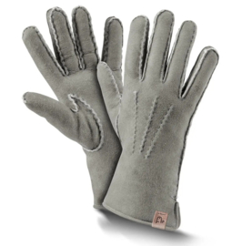Fellhof Premium Lamsleren Handschoenen Dames - grijs