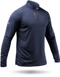 Zhik UVActive High Collar 1/4 Zip  LS Top Mens - Navy