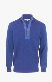 Piece of Blue 1/4 zip trui - Dark Indigo Blue