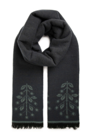 Weird Fish Selina Eco Patterned Scarf - Navy