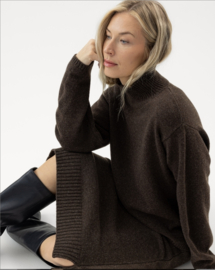 Holebrook Veronika Turtle Trui - Brown Melange