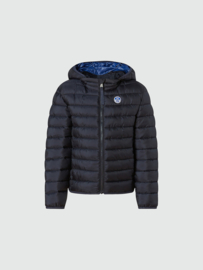 North Sails Skye Hooded Pufferjas - Navy Blue AW22