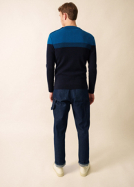 Saint James Bretagne Sailor Jumper - Marine/Lac