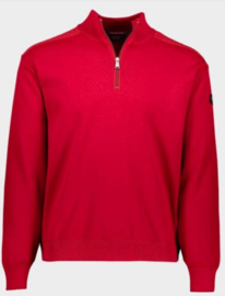 Paul & Shark Knitted Zipped Pullover - Red