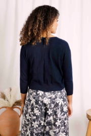 Weird Fish Limon Outfitter Cardigan - Navy