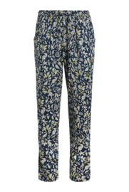 Weird Fish Tinto Eco Viscose Printed Trousers - Ensign blue