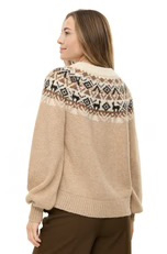 Apu Kuntur Solana Alpaca Sweater - Mandel