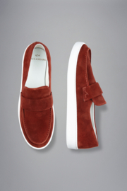 Paul & Shark Suede Loafers - Cognac