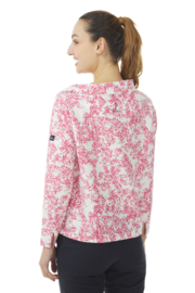 Mousqueton Odet blouse met asymmetrische kraag - merlus cyclamen