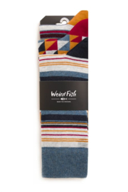 Weird Fish Wyatt Stripe Socks Multi Pack - Navy