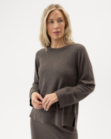 Holebrook Renata Raglan Trui - Dark Taupe