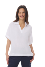 Mousqueton Rozena blouse katoen - blanc