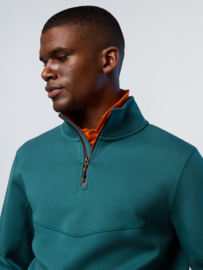 North Sails Interlock half-zip sweatshirt - Mediterranea