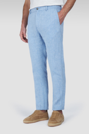 x Paul & Shark 100% Linen Chino Trousers with drawstring - Granada Sky