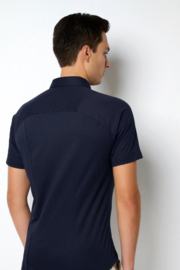 Desoto Casual Kent Hemd - navy piqué