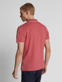 North Sails Poloshirt met print - Nantucket Red SS22