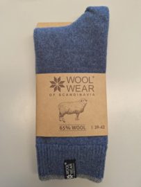 Woolwear wollen sokken 65% - Denim Blue
