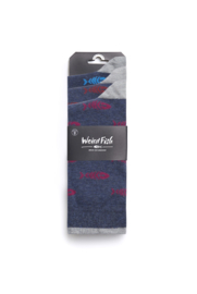 Weird Fish RONAN Eco Branded Socks 3 Pack - Navy SS22