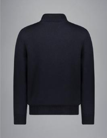 Paul & Shark Wool Turtleneck with Moon badge - navy